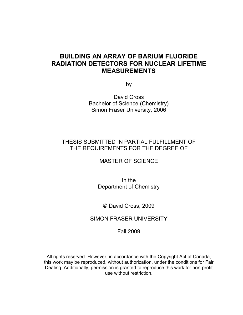 Building an Array of Barium Fluoride Radiation Detectors for Nuclear Lifetime Measurements