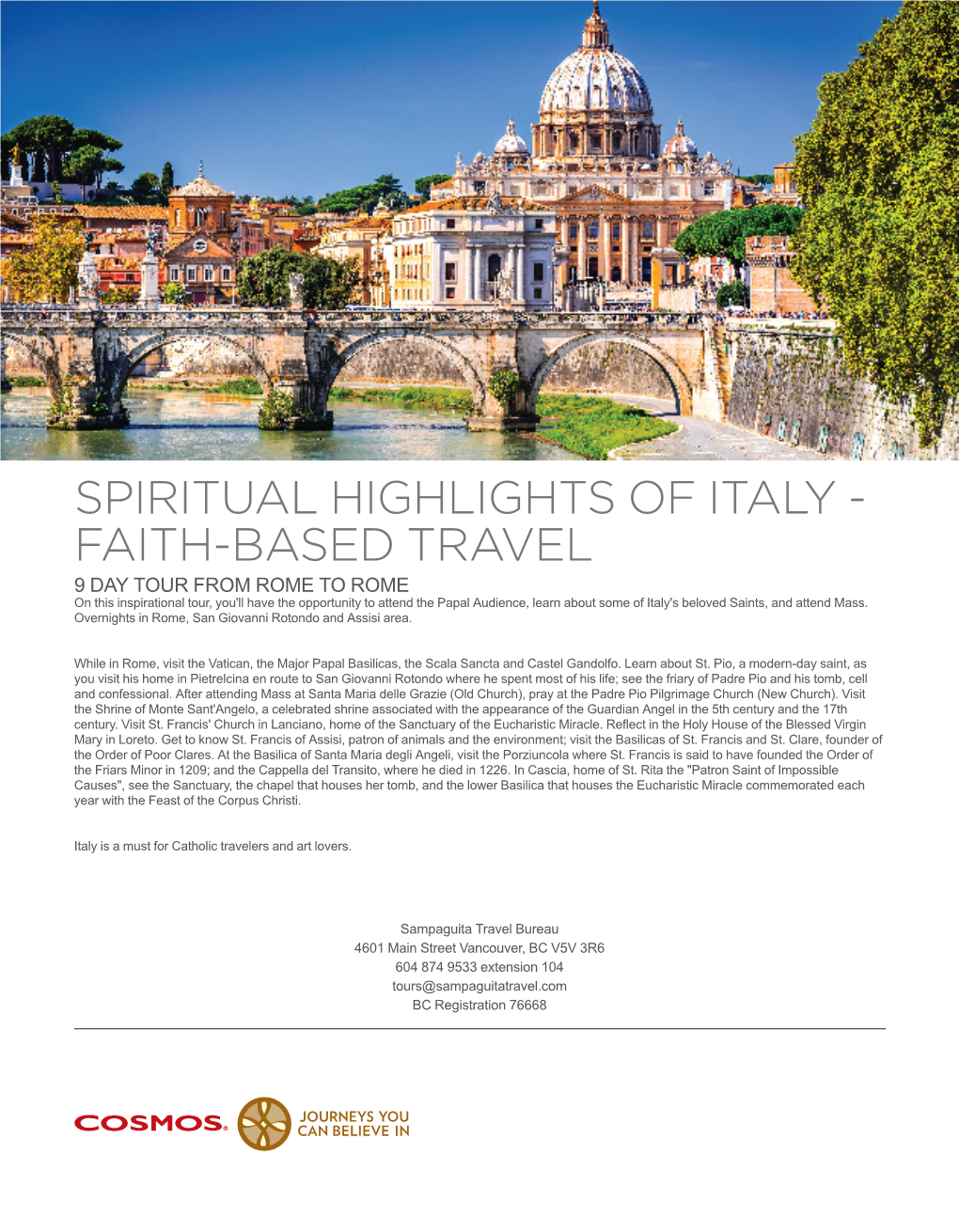 Spiritual Highlights of Italy