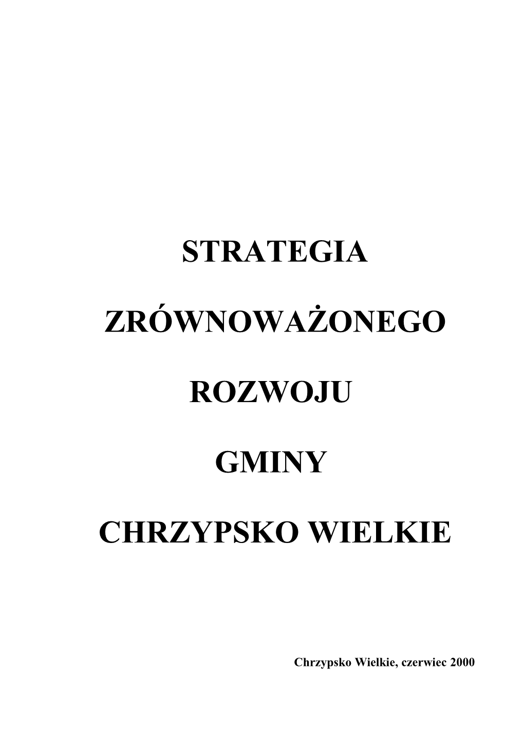 Strategia Zrównoważonego Rozwoju