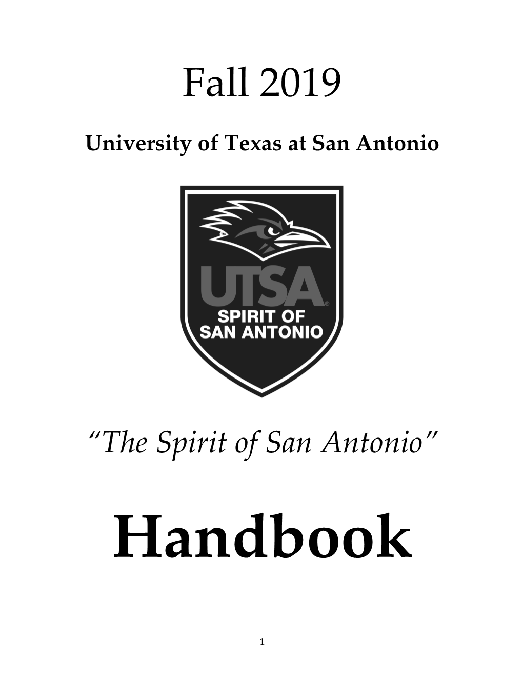 SOSA Handbook Syllabus 2019