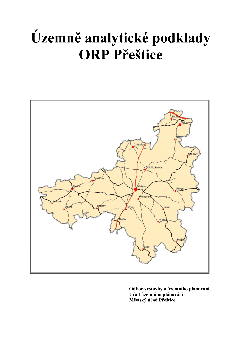 Územně Analytické Podklady ORP Přeštice