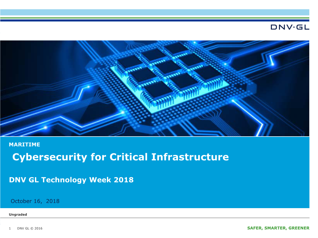 Cybersecurity for Critical Infrastructure