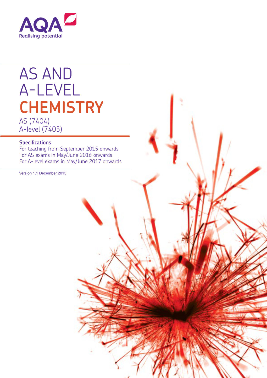 AS and A-Level Chemistry Specifications and All Exam Boards