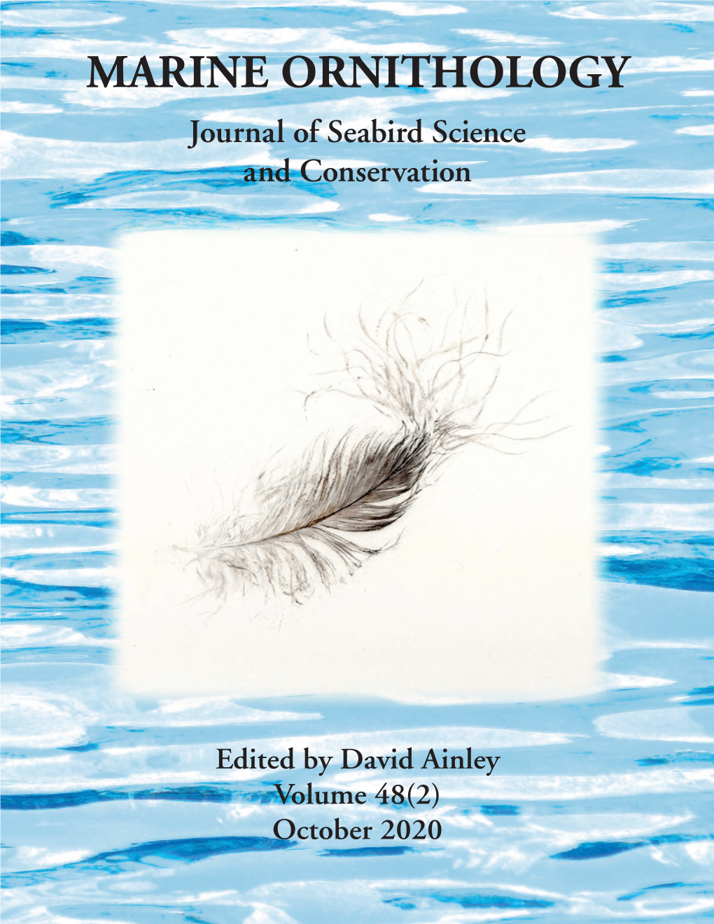 MARINE ORNITHOLOGY Journal of Seabird Science and Conservation