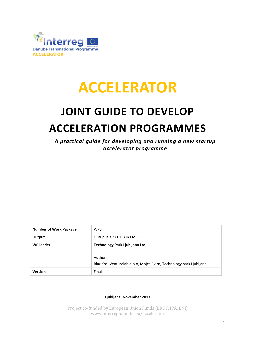 Output 3.3 Startup Accelerator Guide