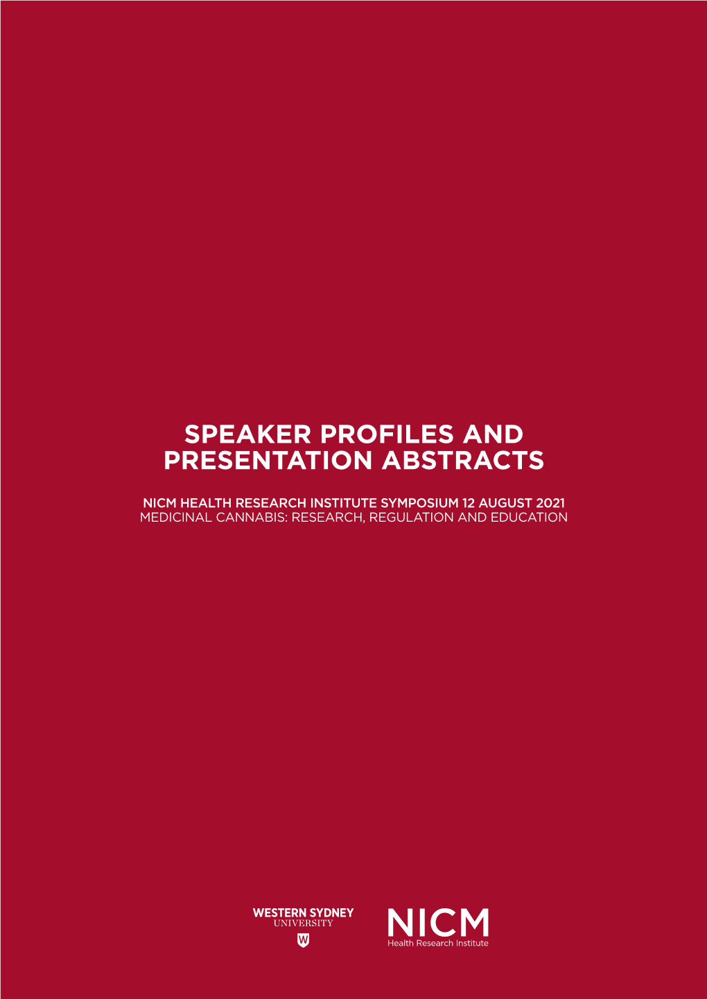 Speaker Profiles and Presentation Abstracts