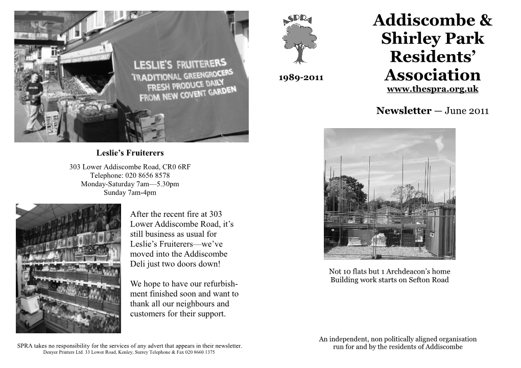 Addiscombe & Shirley Park Residents' Association