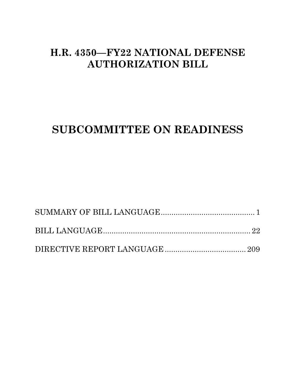 Hr 4350—Fy22 National Defense Authorization Bill