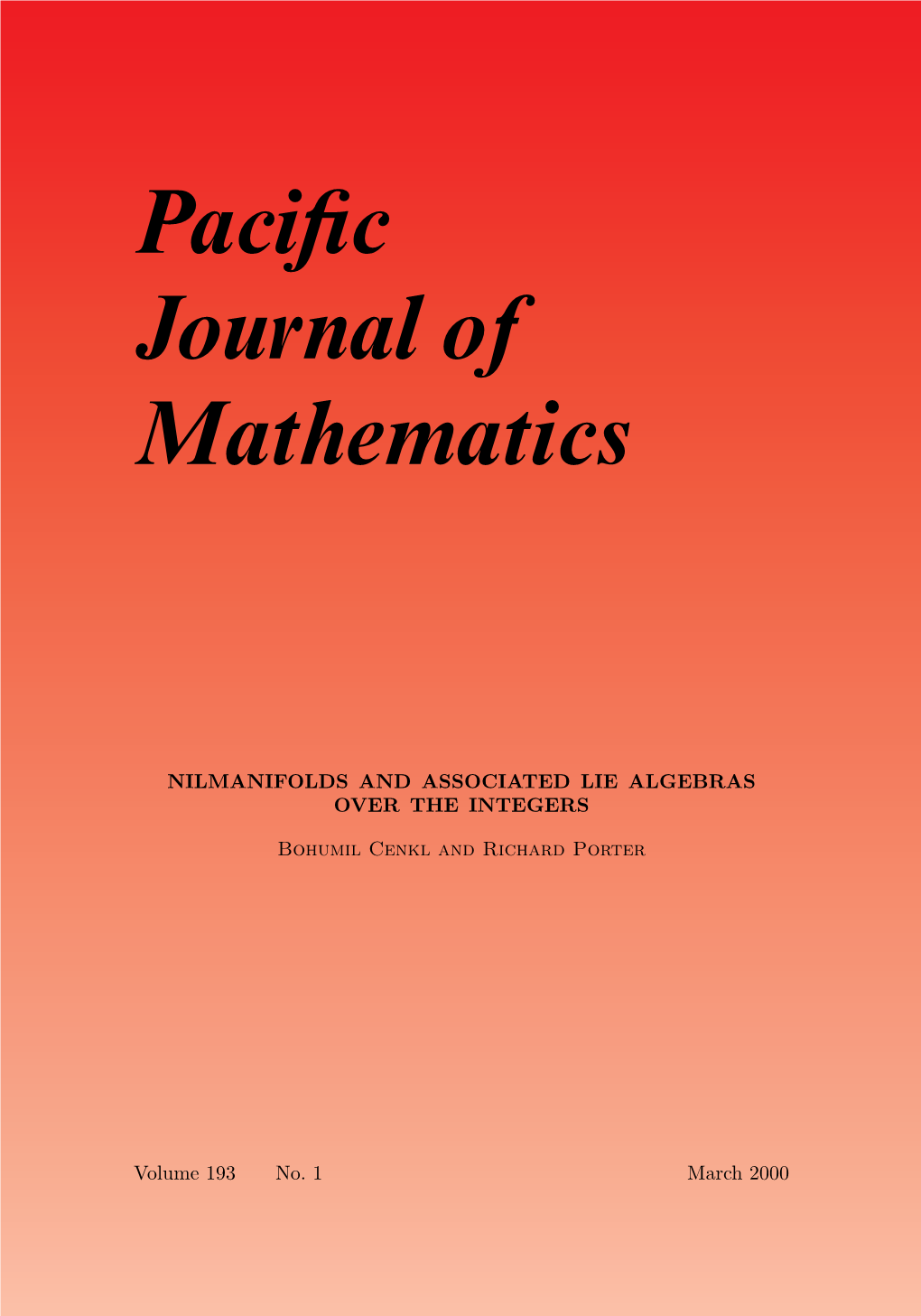 Nilmanifolds and Associated Lie Algebras Over the Integers