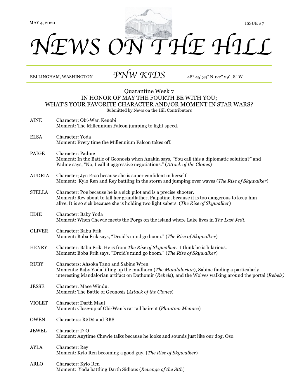 News on the Hill – Issue 7