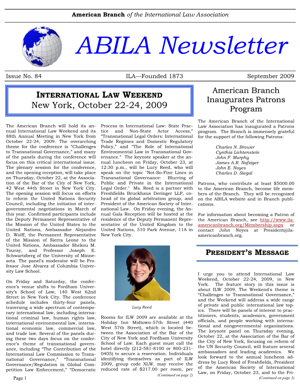 ABILA Newsletter