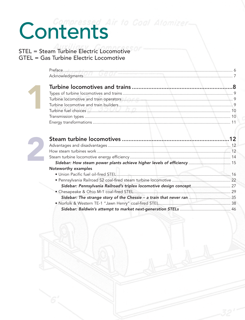 Contents STEL = Steam Turbine Electric Locomotive GTEL = Gas Turbine Electric Locomotive