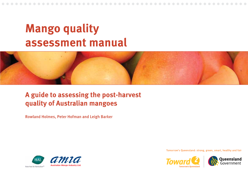 Mango Quality Assessment Manual