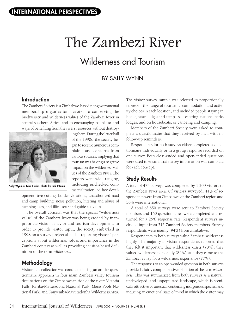 The Zambezi River: Wilderness and Tourism