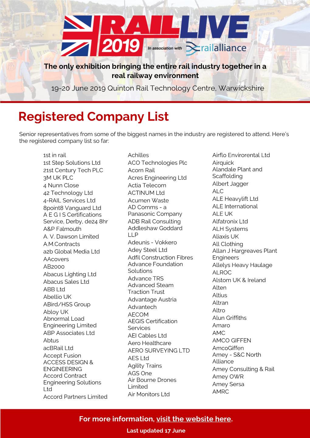 Registered Company List