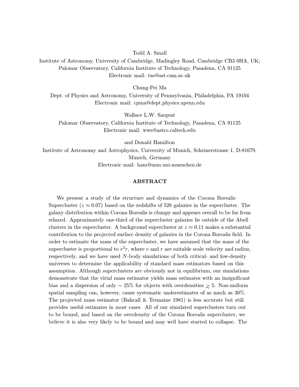 The Norris Survey of the Corona Borealis Supercluster: III