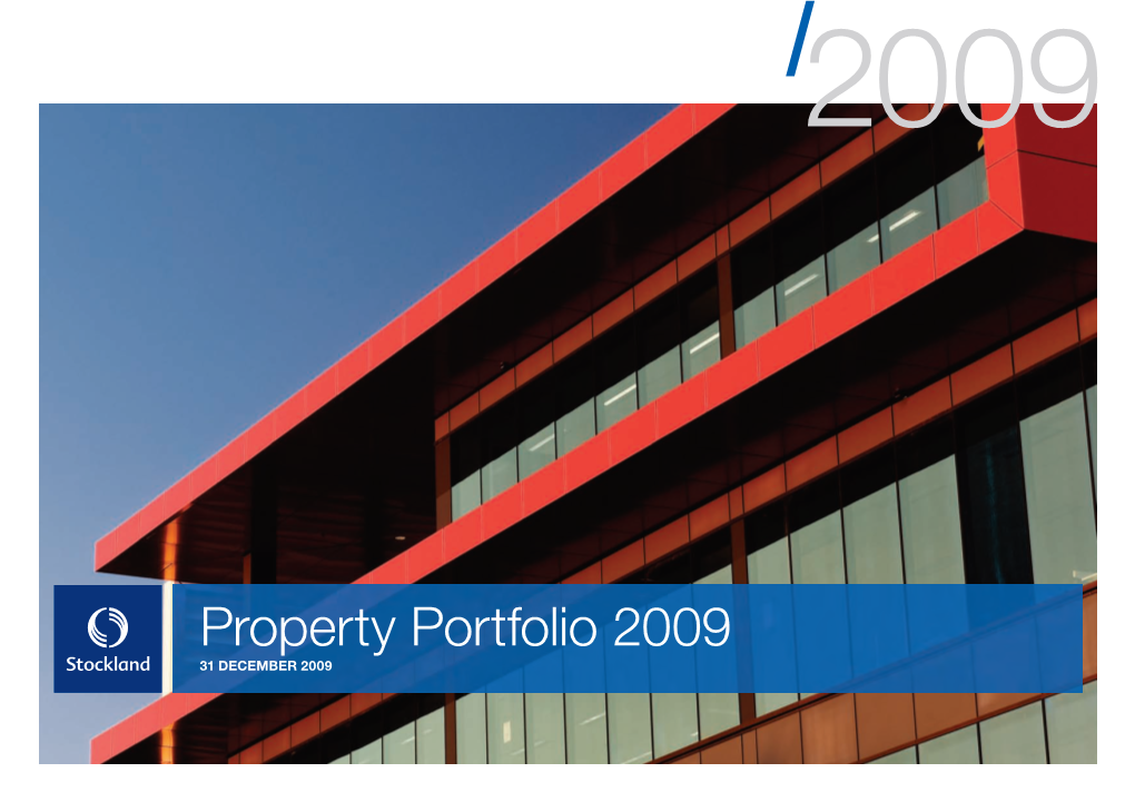 Property Portfolio 2009 31 DECEMBER 2009 Property Portfolio 2009