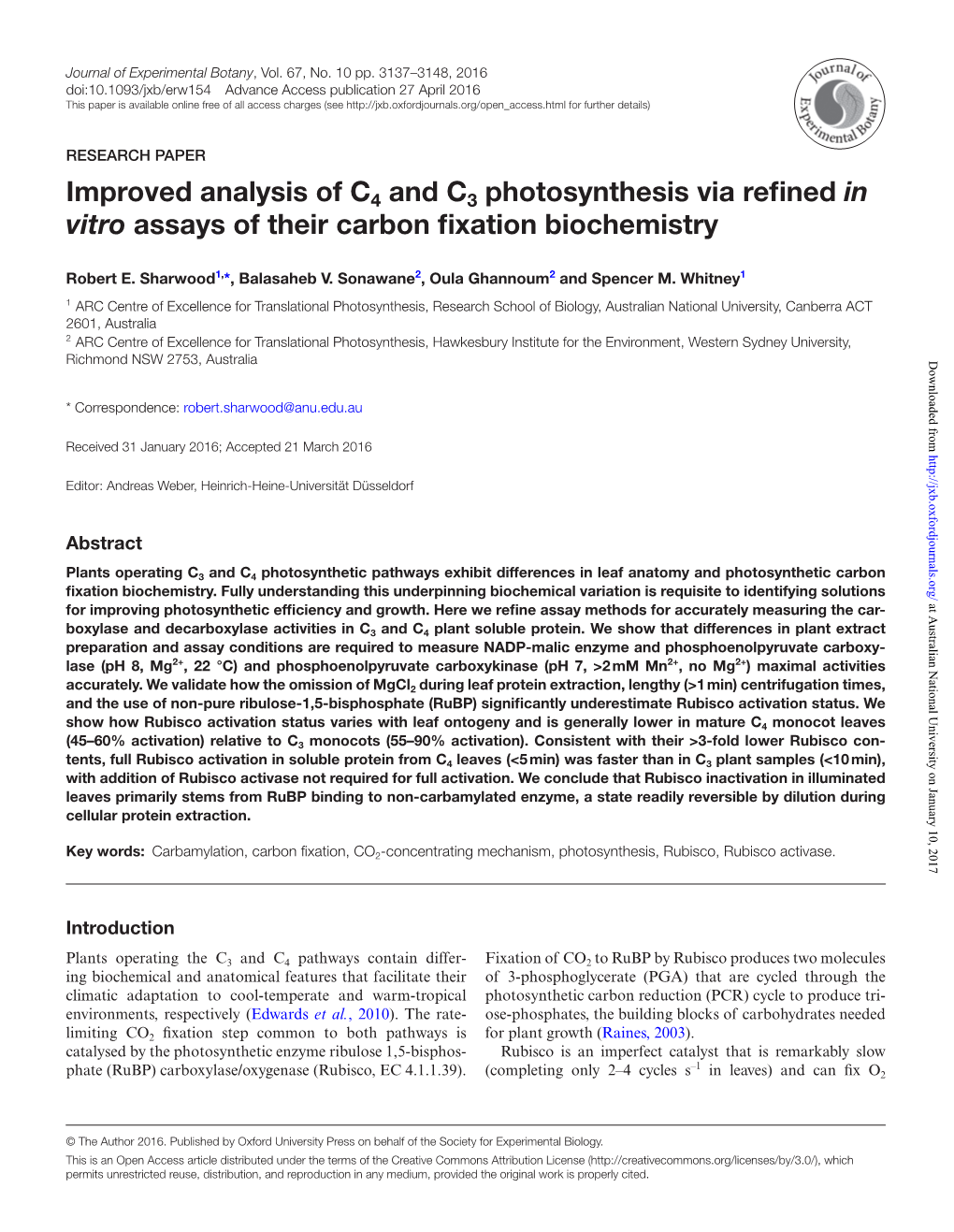 Improved Analysis of C4 and C3 Photosynthesis Via Refined in Vitro Assays of Their Carbon Fixation Biochemistry