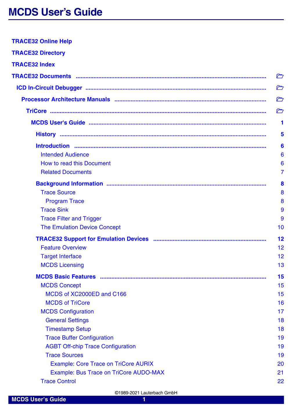 MCDS User's Guide