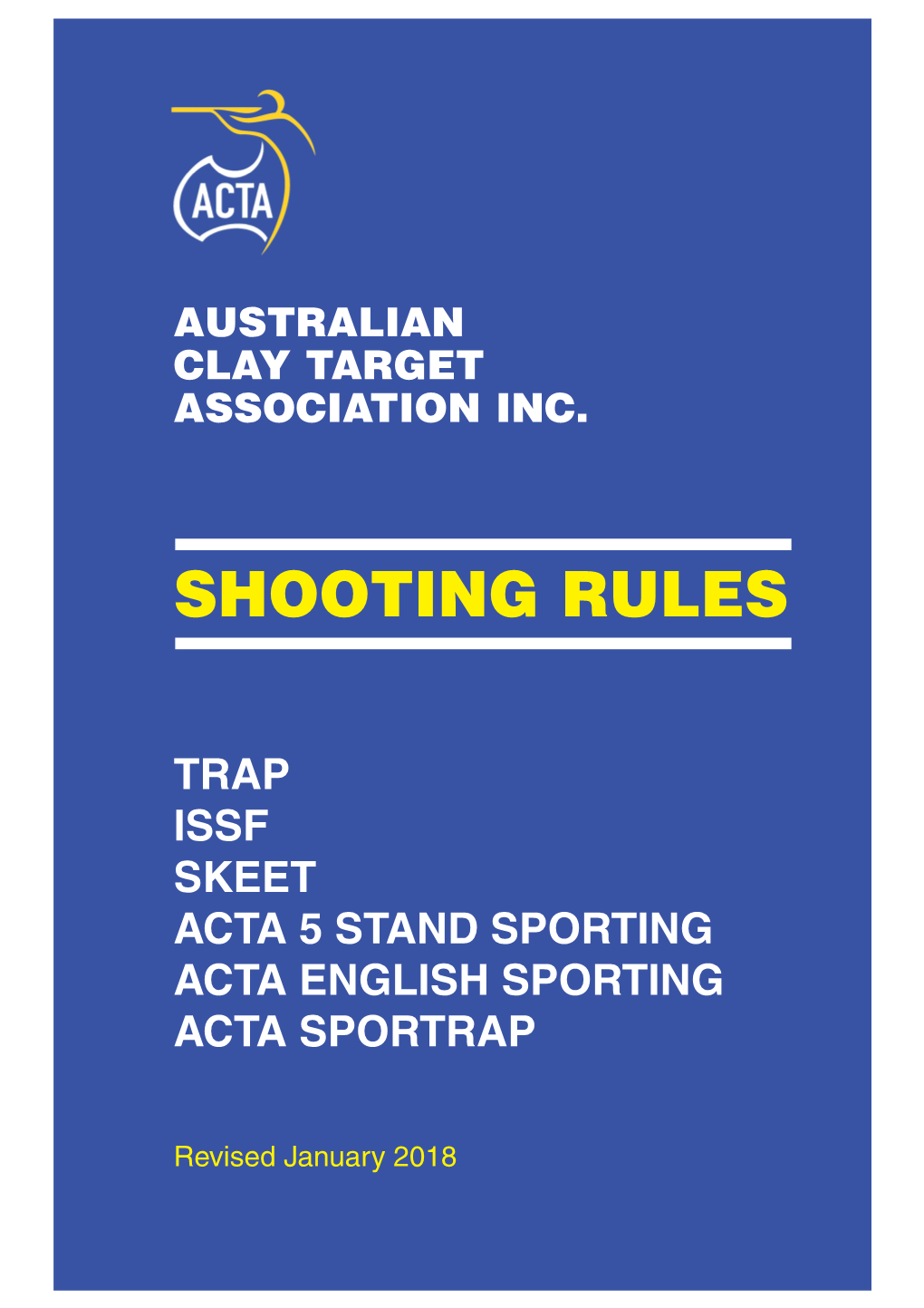 ACTA Shooting Rules Book