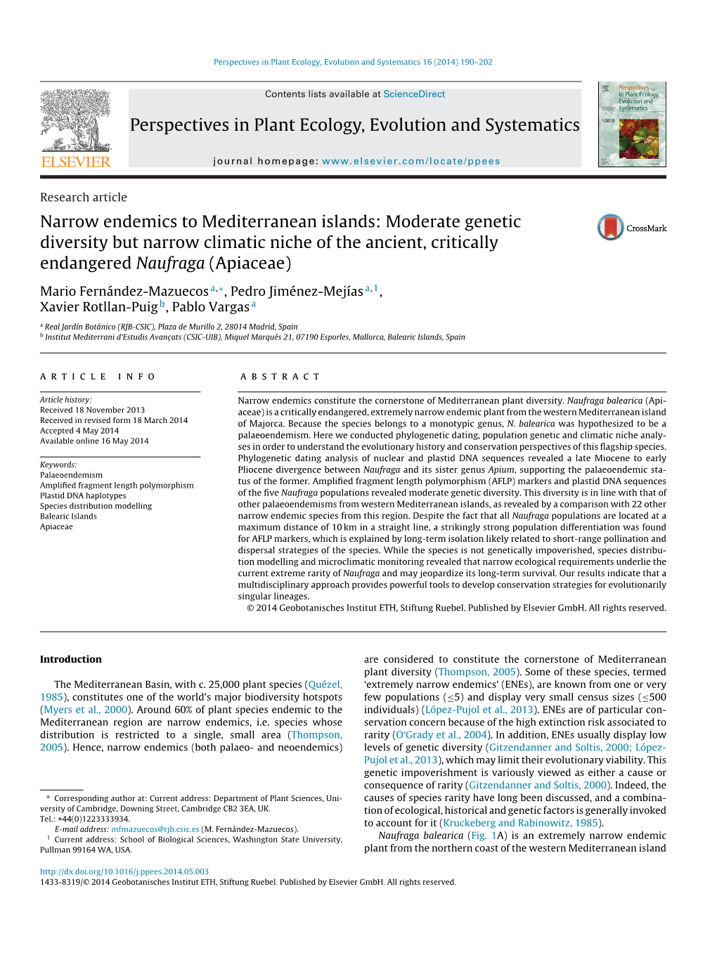 Moderate Genetic Diversity but Narrow Climatic