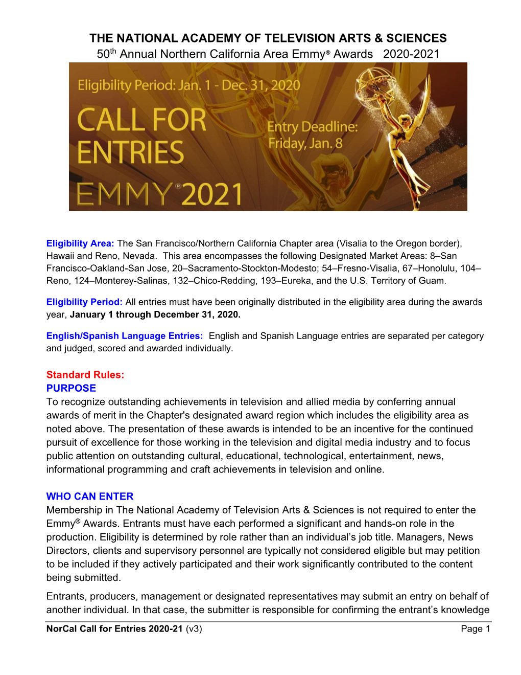 LINK to DOWNLOAD CALL for ENTRIES (All)