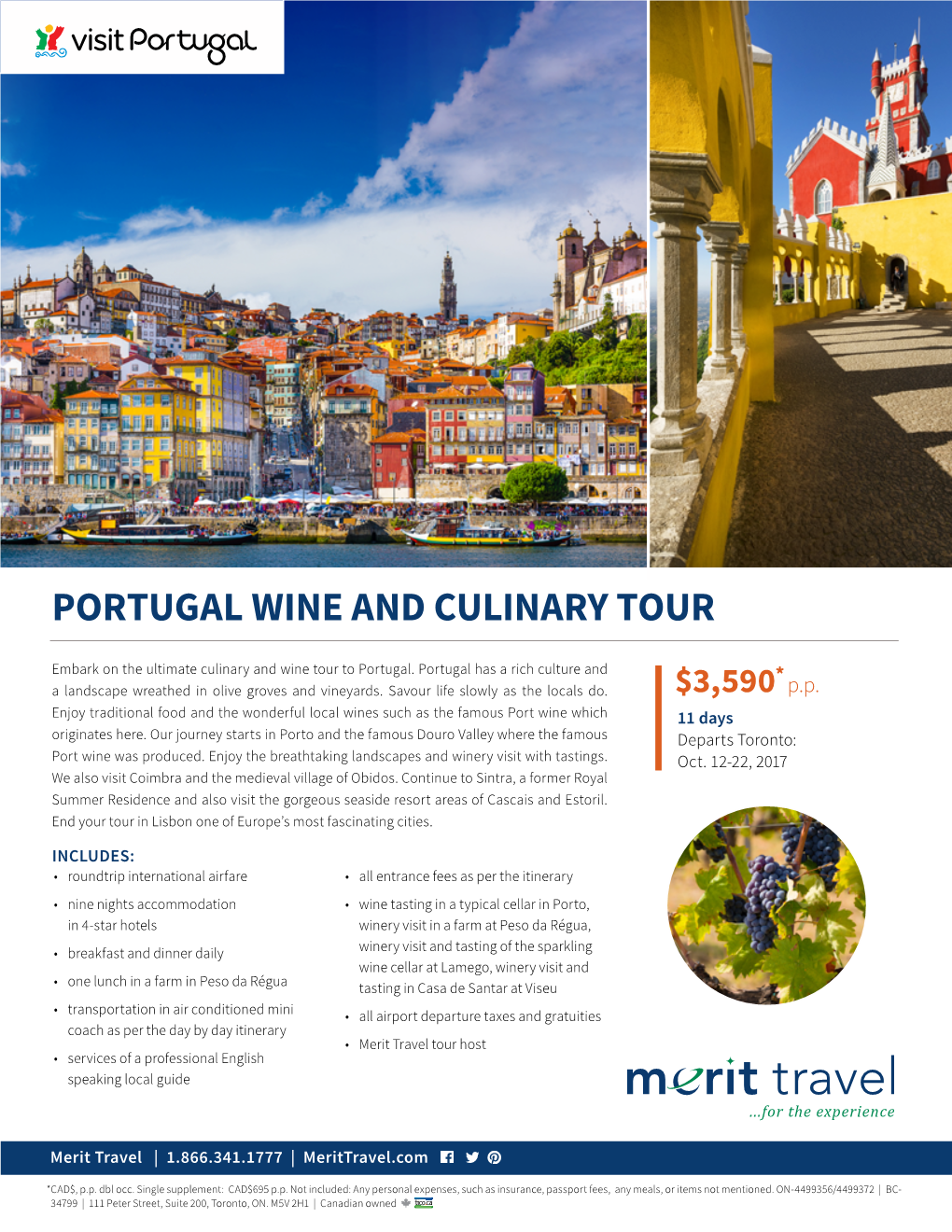 Portugal Wine and Culinary Tour