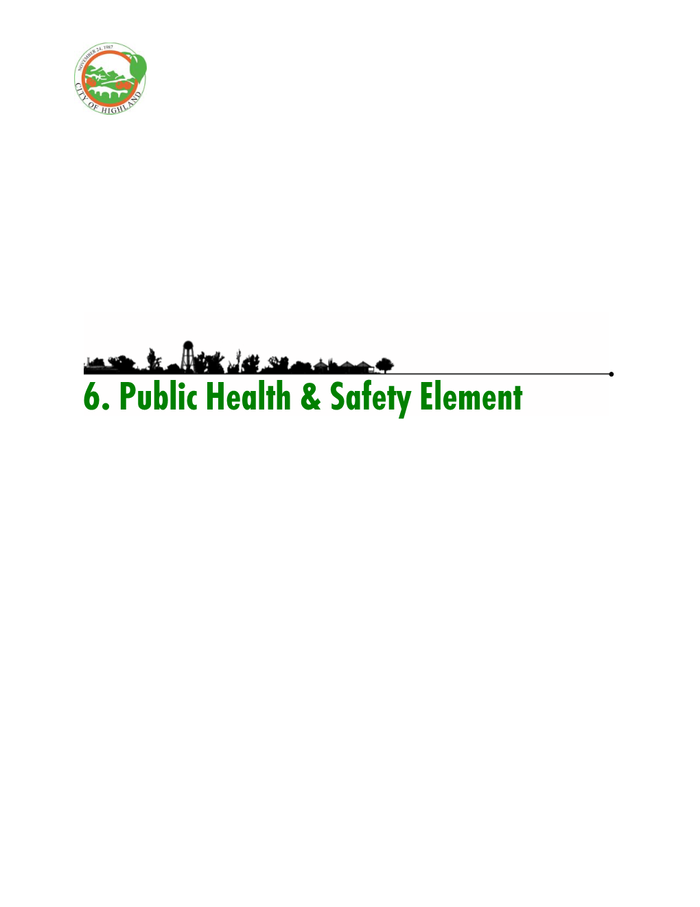 Public Health and Safety Element