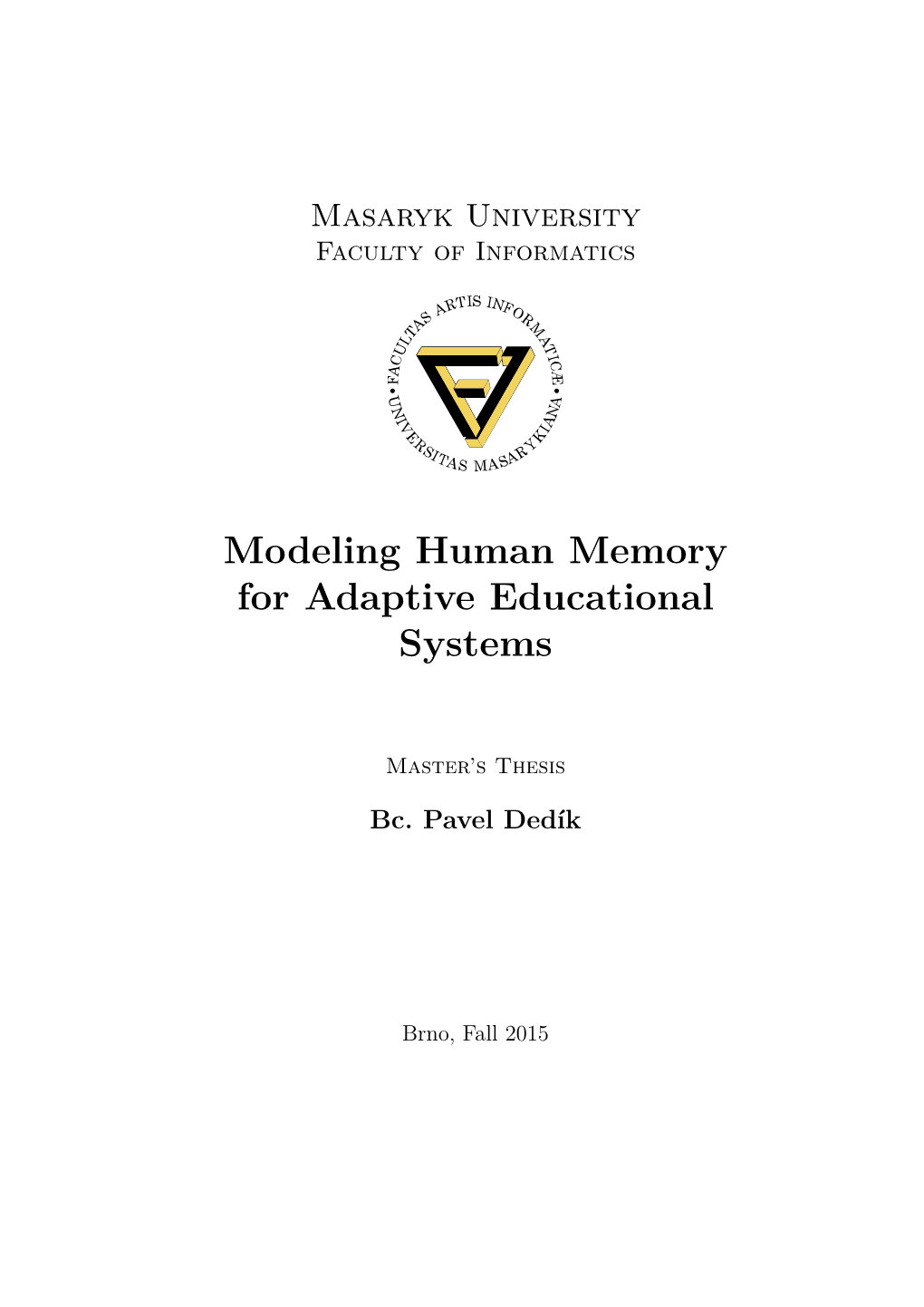 Modeling Human Memory for Adaptive Educational Systems
