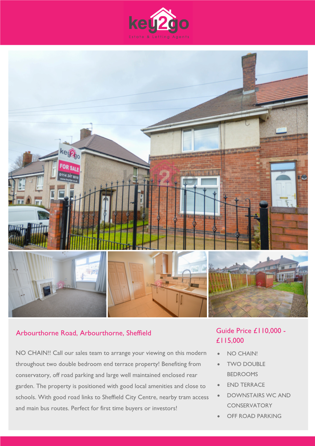 Arbourthorne Road, Arbourthorne, Sheffield Guide Price £110,000 - £115,000