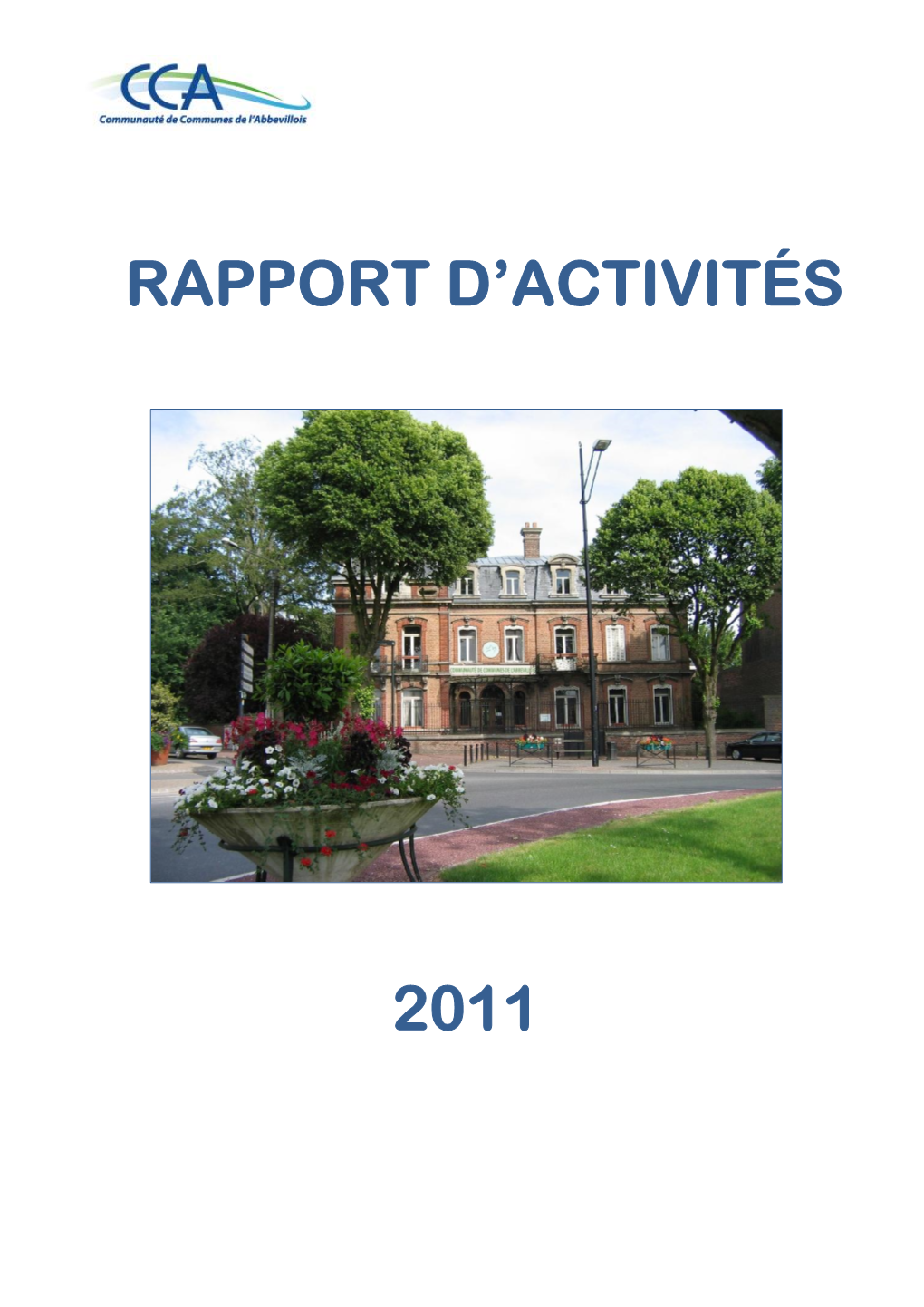 2011 Rapport D'activités