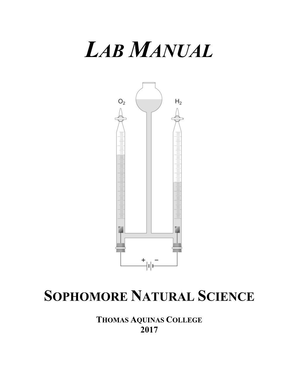 Sophomore Laboratory Manual