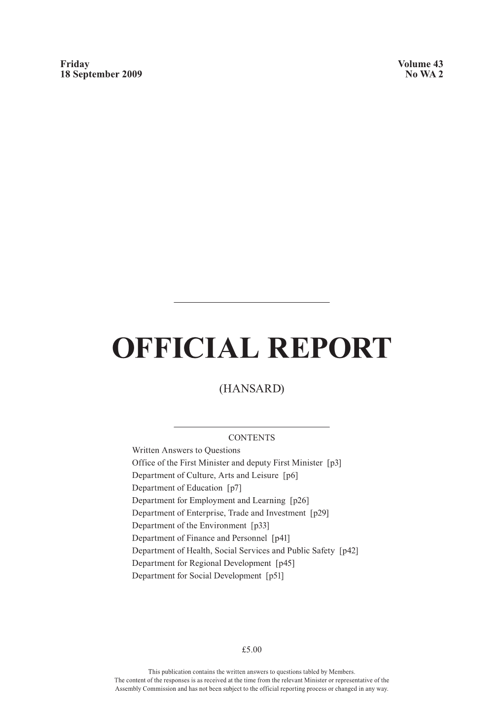 Official Report