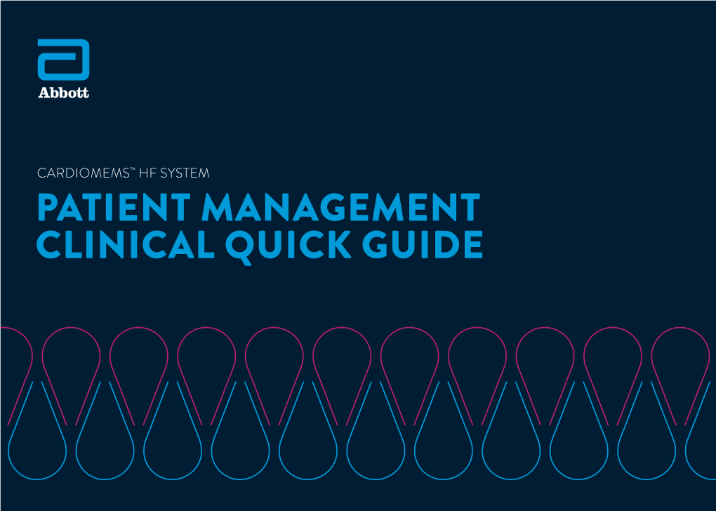 Patient Management Clinical Quick Guide