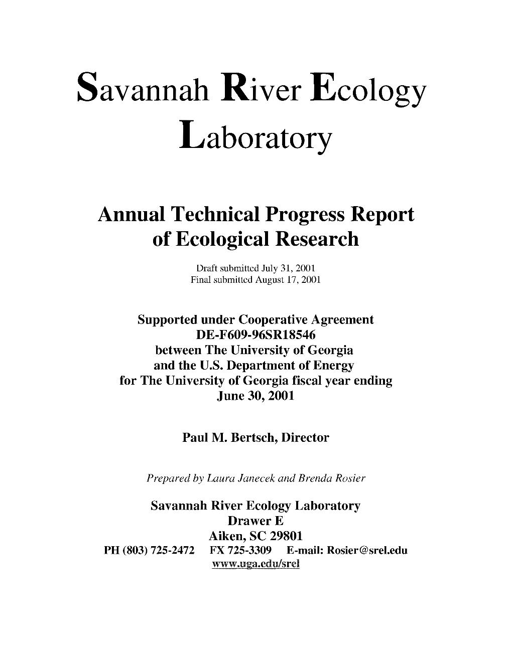 Savannah River Ecology Laboratory