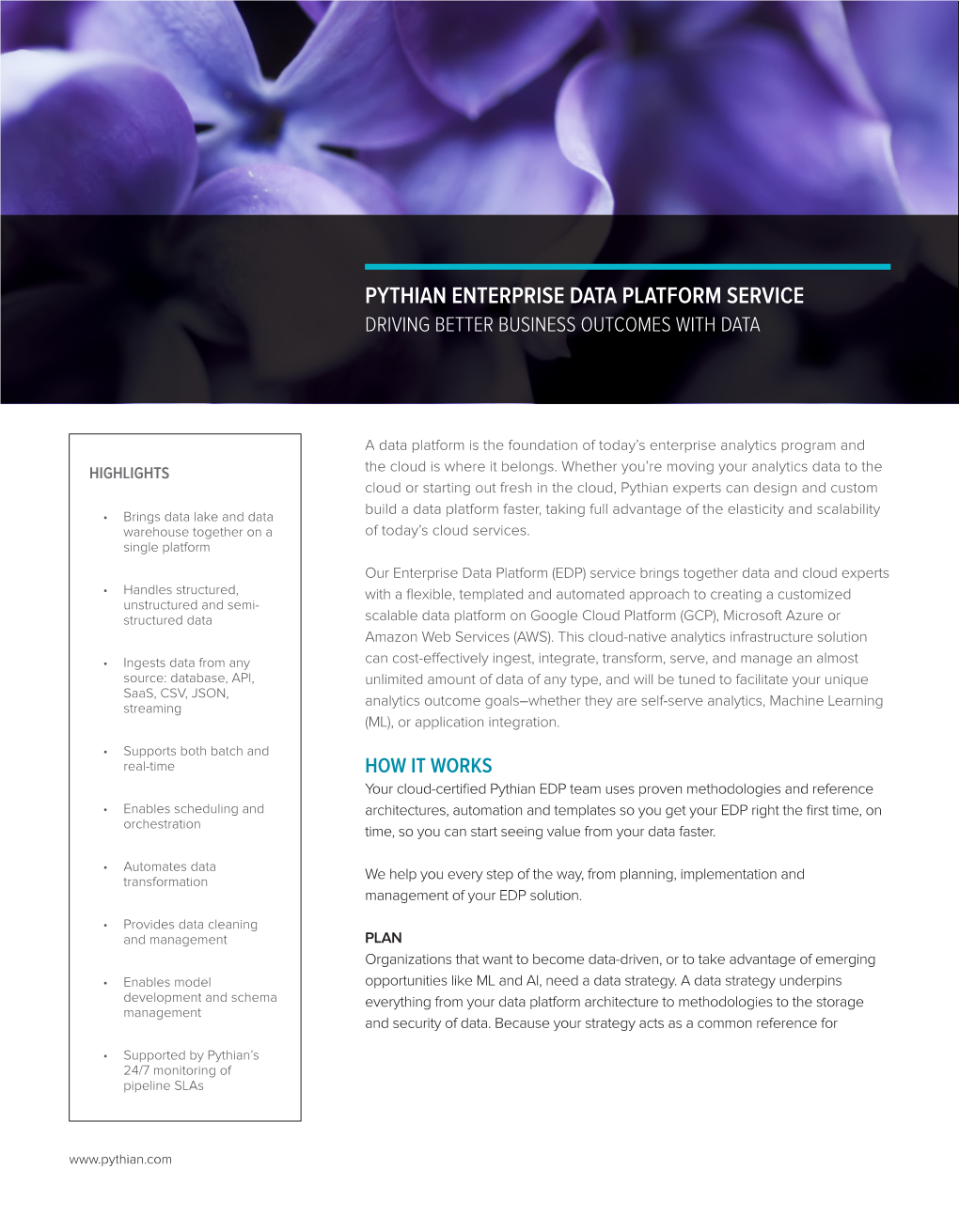 Pythian Enterprise Data Platform Service Driving Better Business Outcomes with Data