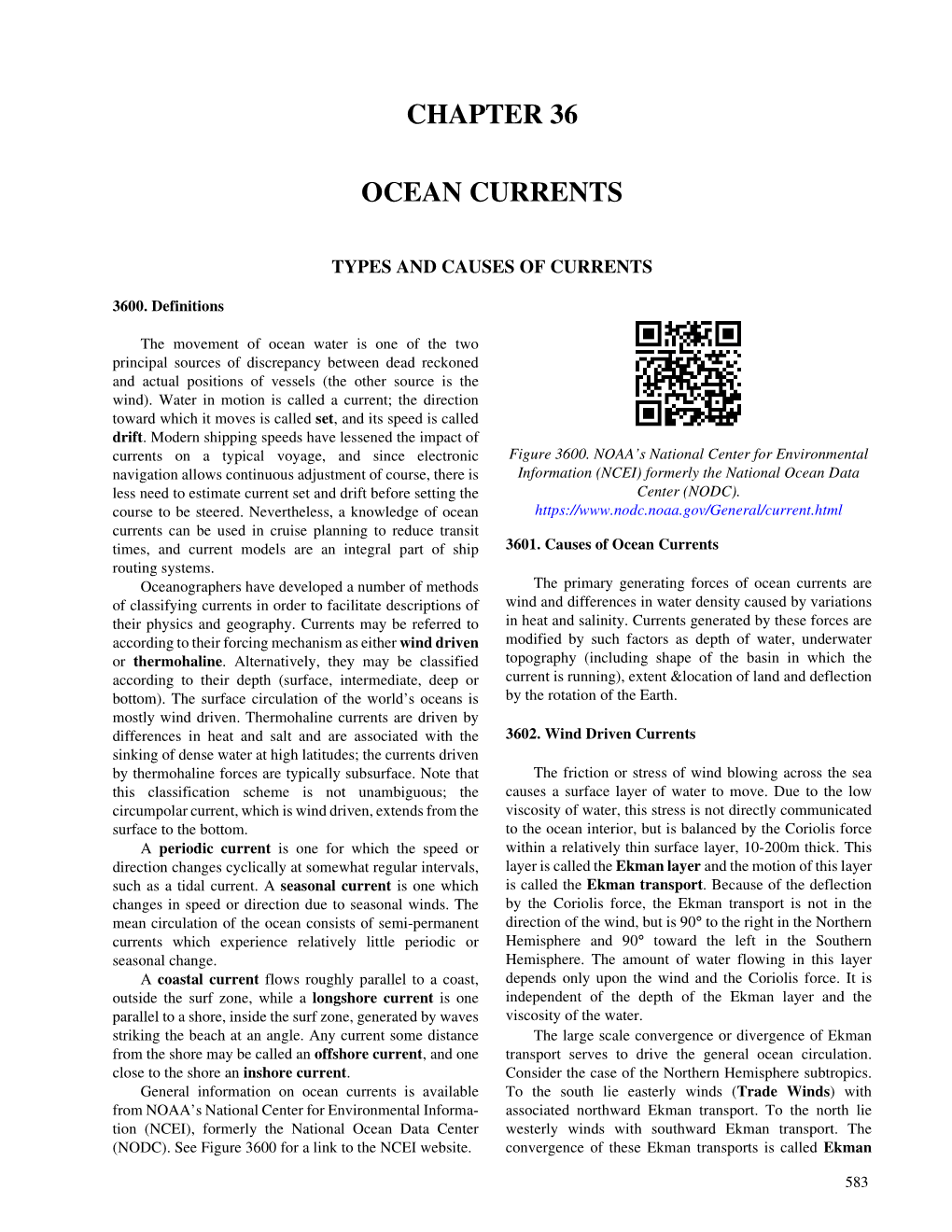 Chapter 36 Ocean Currents