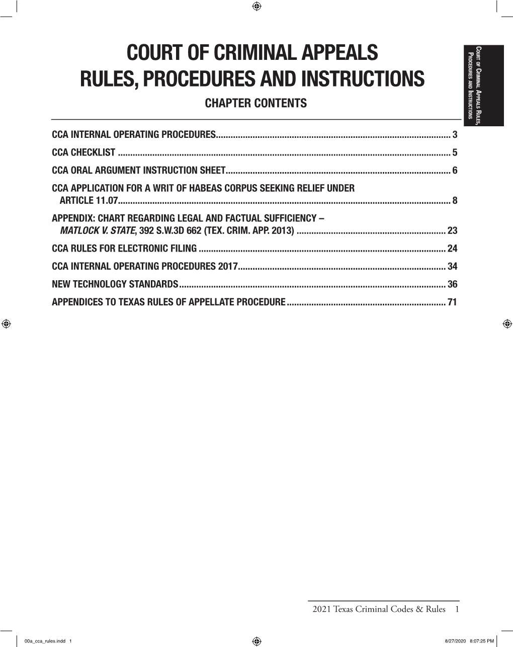 Texas Criminal Codes & Rules Annotated 2021