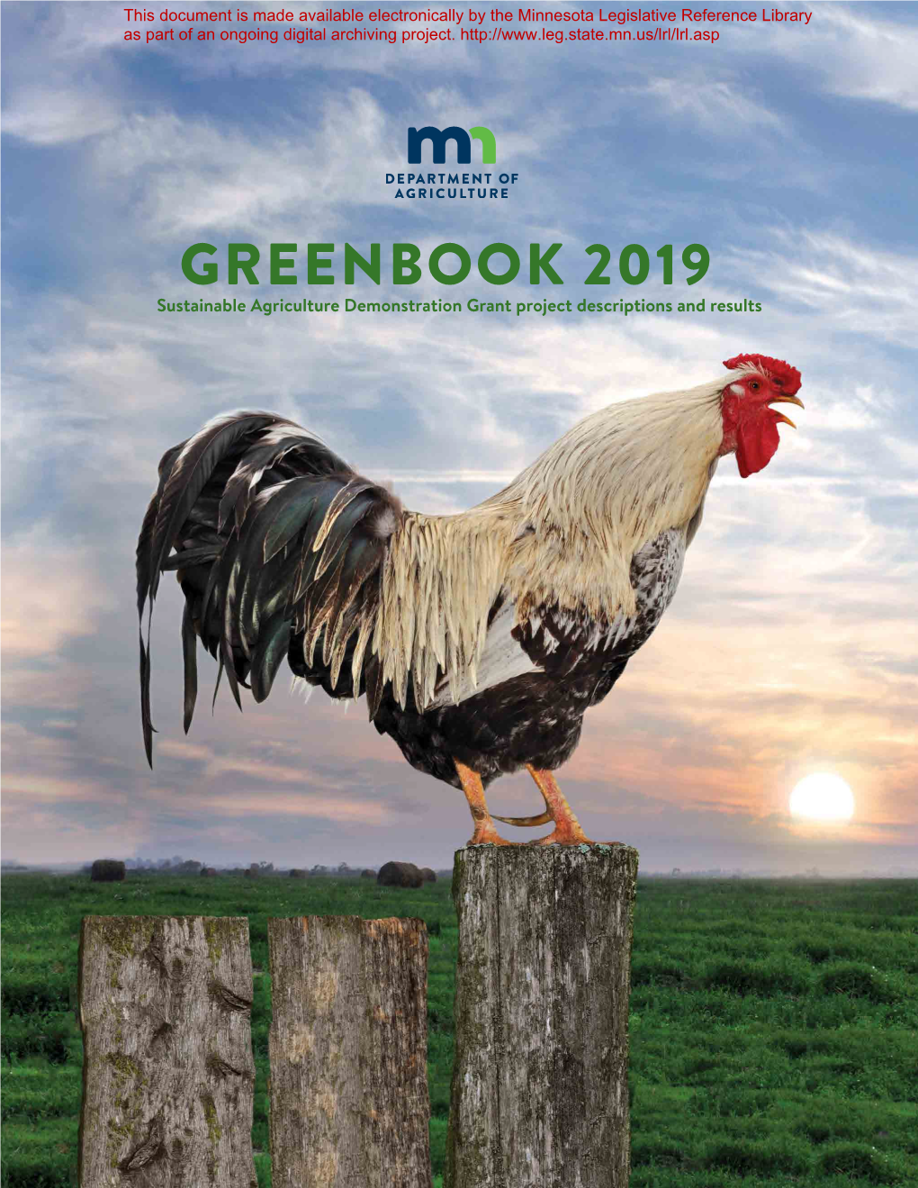 GREENBOOK 2019 Sustainable Agriculture Demonstration Grant Project Descriptions and Results