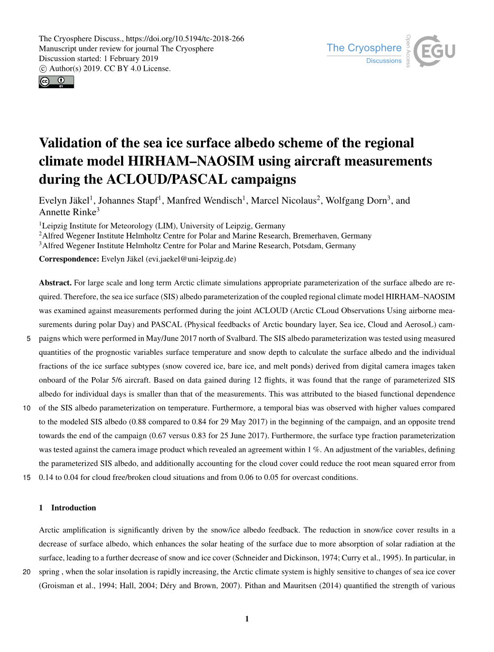 Validation of the Sea Ice Surface Albedo Scheme of the Regional