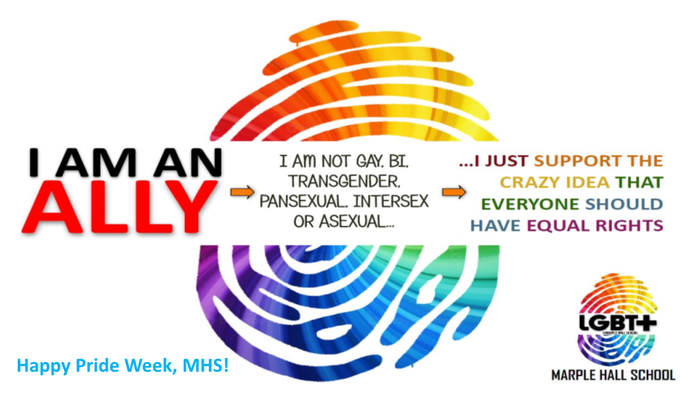 Happy Pride Week, MHS! What Does LGBT+ Stand For?