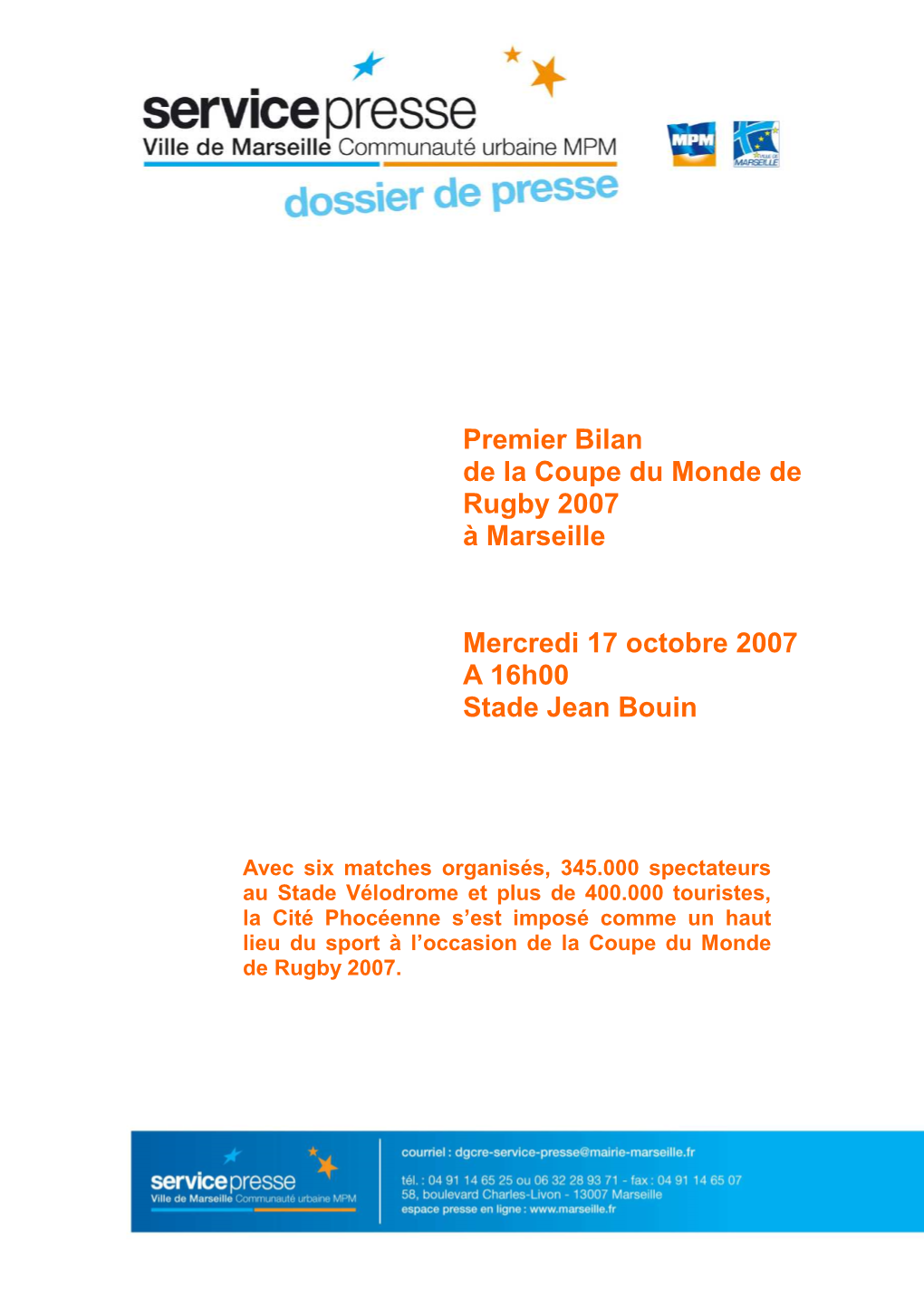 DP Bilan CM2007