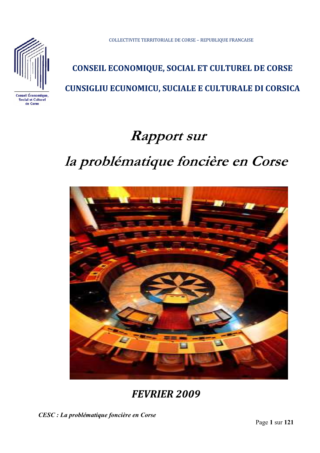 Rapport Foncier