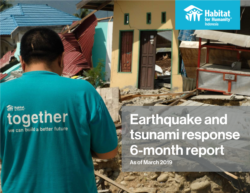 Six-Month Report on Indonesia Earthquake and Tsunami Response