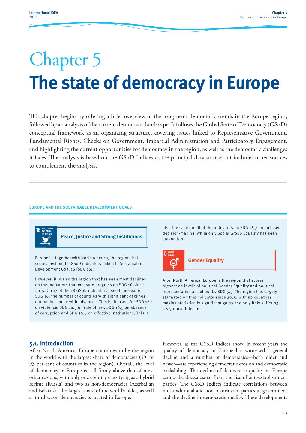 Chapter 5. the State of Democracy in Europe