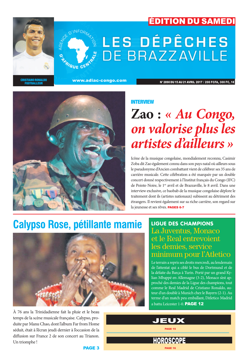 Zao : « Au Congo, on Valorise Plus Les Artistes D'ailleurs »