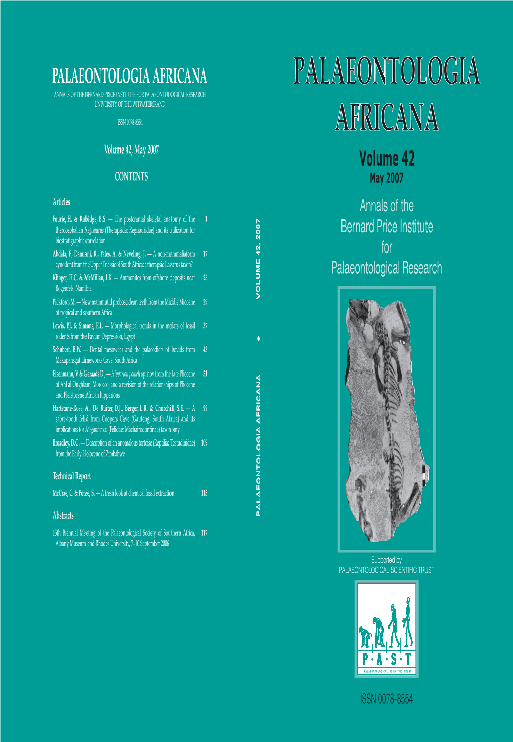 A Non-Mammaliaform Cynodont from the Upper Triassic of South Africa: a Therapsid Lazarus Taxon?