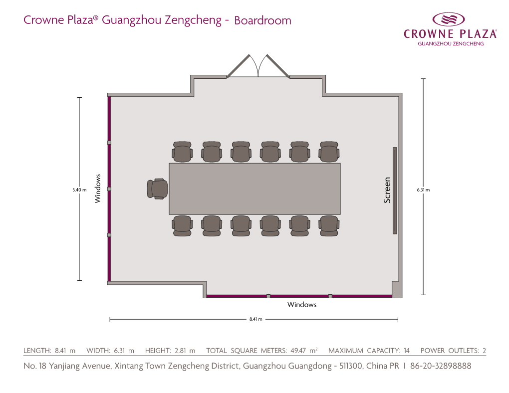 Crowne Plaza® Guangzhou Zengcheng - Boardroom