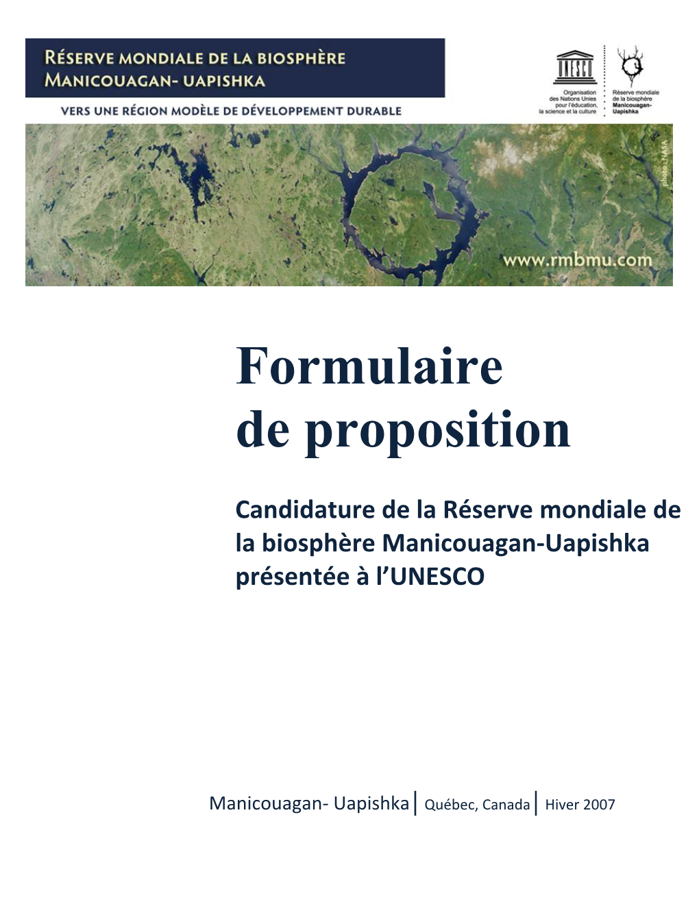 Formulaire De Proposition