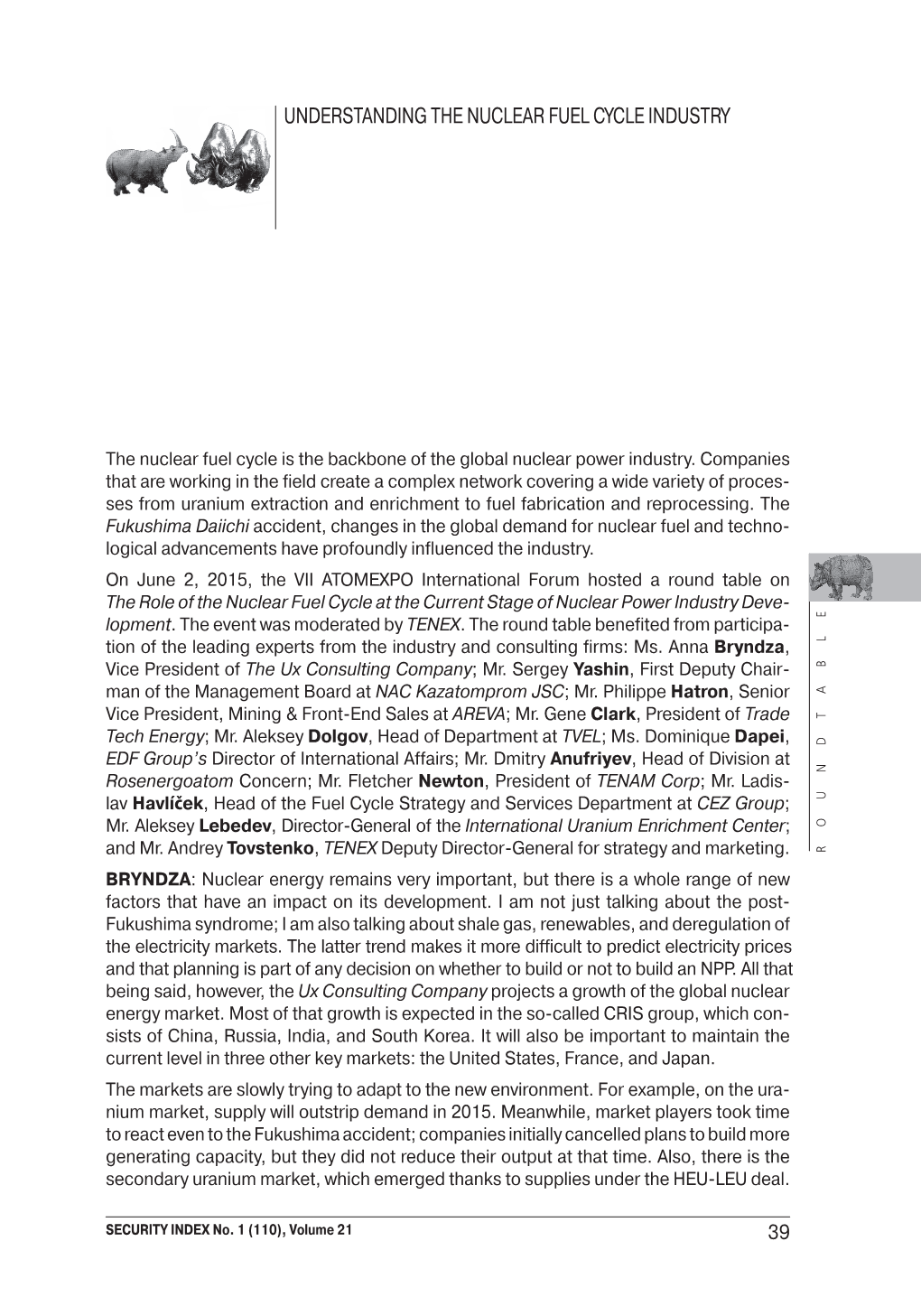 Understanding the Nuclear Fuel Cycle Industry